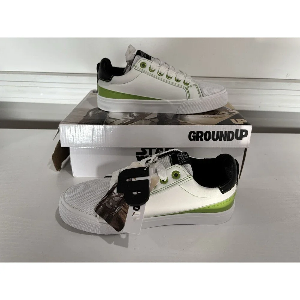 Ground up Grogu Mesh Court Sneaker (Little Kid) Kid's Shoes Size 3